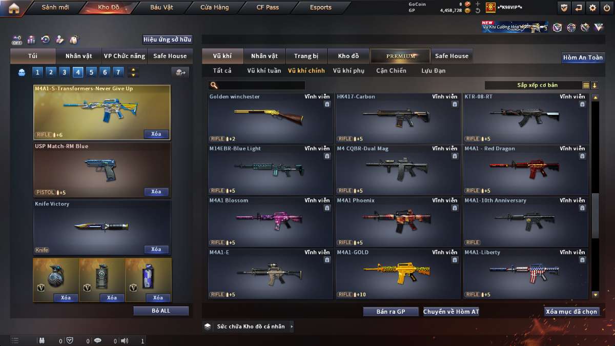 shop acc cf uy tin gia re